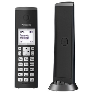 Panasonic KX-TGK220GM Schnurloses Telefon mit Anrufbeantworter schwarz-matt von Panasonic