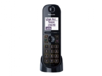 Panasonic KX-TGQ200, IP-Telefon, Schwarz, Kabelloses Mobilteil, 4 Zeilen, 100 Eintragungen, 1.88 - 1.9 GHz von Panasonic