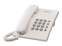 Panasonic KX-TS500PDW, Analoges Telefon, Kabelgebundenes Mobilteil, 100 Eintragungen, Weiß von Panasonic