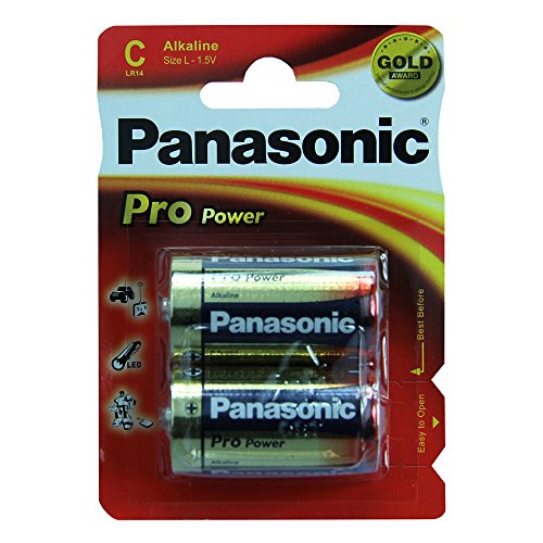 Panasonic LR14 Pro Power halbe Taschenlampen, Blister 2, rot/Gold Panasonic LR14 Pro Power halbe Taschenlampen, Blister 2, rot/Gold von Panasonic