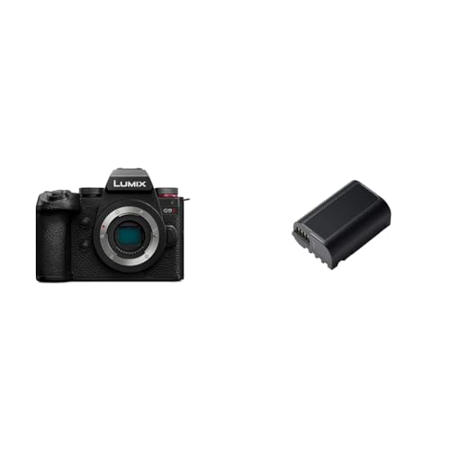 Panasonic LUMIX DC-G9M2E Micro Four Thirds spiegellose Kamera, 25,2MP & DMW-BLK22E Aufladbarer Lithium Ion Akku, 7.2V, 2.200 mAh (für LUMIX Digitalkamera: DC-S5, G9, GH5, GH5S) von Panasonic