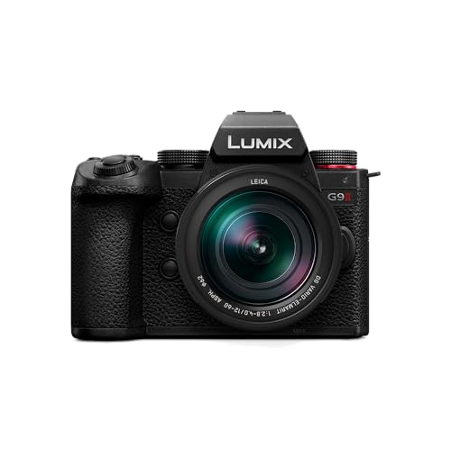 Panasonic LUMIX DC-G9M2LE Micro Four Thirds spiegellose Kamera, Leica DG Vario-Elmarit 12-60 mm F2.8-4.0 Objektiv, 25,2MP, 4K 120p/100p & 5,7K 30p/25p, Phasen-Hybrid-AF, WLAN, Schwarz von Panasonic