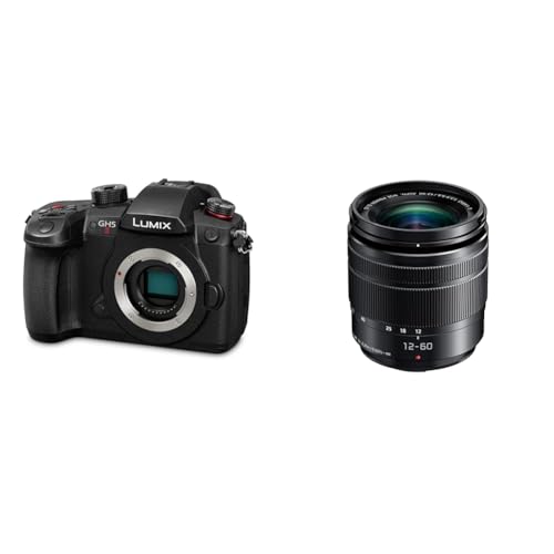 Panasonic LUMIX DC-GH5M2E Systemkamera & H-FS12060E LUMIX G Vario 12-60 mm F3.5-5.6 ASPH. Objektiv (5X Zoom, Power O.I.S. Bildstabilisator, Staub-/ Spritzwasserschutz) schwarz von Panasonic