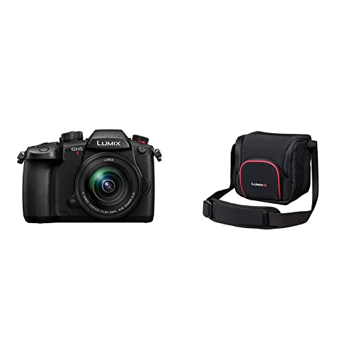 Panasonic LUMIX DC-GH5M2ME Systemkamera Mit Objektiv 12-60mm/F3.5-5.6 & DMW-PGH68XEK Systemtasche (Für G-Serie) Schwarz, Único von Panasonic