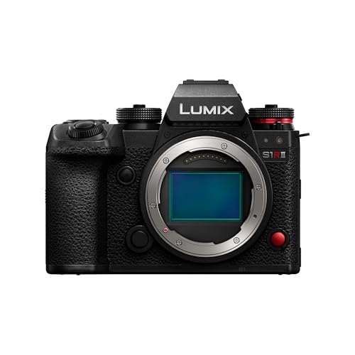Panasonic LUMIX S1RII Vollformat-Systemkamera, 44,3MP Sensor, 8K Video, ProRes RAW, Phasen-Hybrid-AF, Dual is, 32-Bit Float Audio, 177MP Hochauflösungsmodus, OLED Sucher – Nur Gehäuse Panasonic LUMIX S1RII Vollformat-Systemkamera, 44,3MP Sensor, 8K Video, ProRes RAW, Phasen-Hybrid-AF, Dual is, 32-Bit Float Audio, 177MP Hochauflösungsmodus, OLED Sucher – Nur Gehäuse von Panasonic