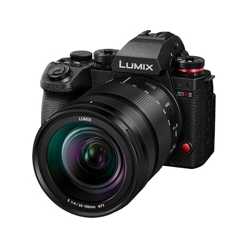 Panasonic LUMIX S1RII Systemkamera mit 24-105mm F4 Objektiv Kit, 44,3MP Vollformat-Sensor, 8K Video, Phasen-Hybrid-AF, Dual I.S., 32-Bit Audio, OLED Sucher – Kamera & Objektiv Set Panasonic LUMIX S1RII Systemkamera mit 24-105mm F4 Objektiv Kit, 44,3MP Vollformat-Sensor, 8K Video, Phasen-Hybrid-AF, Dual I.S., 32-Bit Audio, OLED Sucher – Kamera & Objektiv Set von Panasonic
