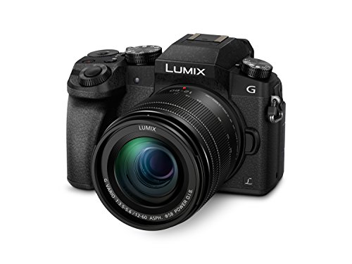 Panasonic LUMIX DMC-G7MEB-K Professionelle Kamera mit 12-60 mm Objektiv, Schwarz von Panasonic