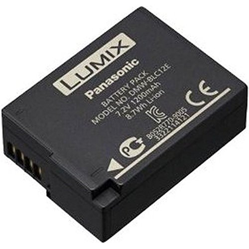 Panasonic LUMIX DMW-BLC12E Li-Ionen Akku 7,2V, 1200 mAh (geeignet für GH2, G5, FZ200, GX8, G70, FZ1000, FZ300, FZ200) von Panasonic