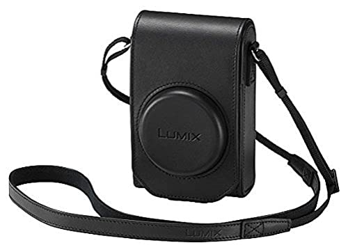 Panasonic LUMIX DMW-PHS84XEK Ledertasche (vertikal) (geeignet für LUMIX TZ101 mit Schultergurt und Gürtelschlaufe) Schwarz von Panasonic