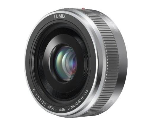 Panasonic LUMIX G II Objektiv, 20 mm, F1.7 ASPH, spiegellose Micro Four Thirds, H-H020AS (USA Silber) von Panasonic