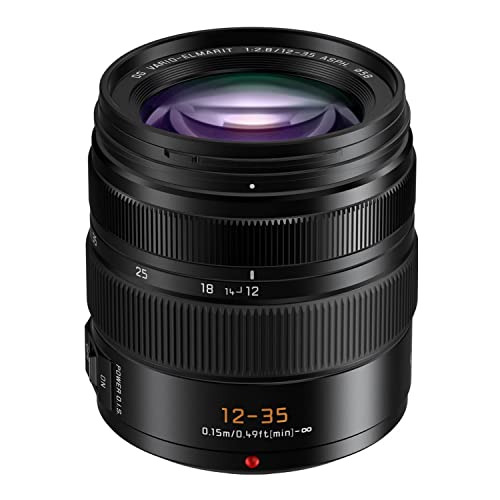 Panasonic LUMIX G Serie Kameralinse, 12–35 mm F2.8 Leica DG Vario-ELMARIT Wechselobjektiv für spiegellose Micro Four Thirds Digitalkameras, Power O.I.S. - H-ES12035 von Panasonic