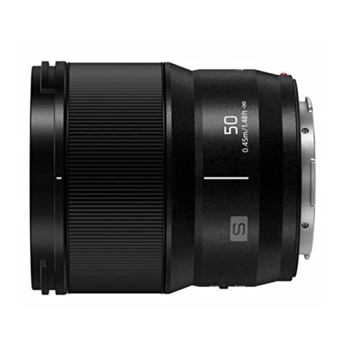 Panasonic LUMIX S Series Kameraobjektiv, 50 mm F1.8 L-Mount Wechselobjektiv für spiegellose Vollformat-Digitalkameras, S-S50 schwarz von Panasonic