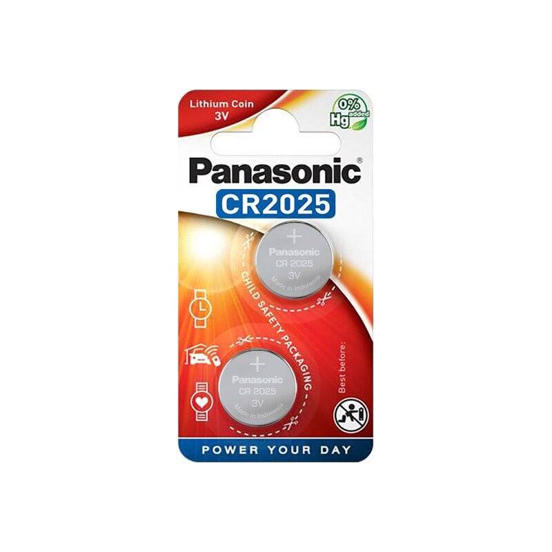Panasonic Lithium CR2025 Knopfzelle 2er Blister von Panasonic