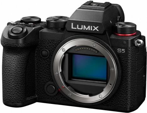 Panasonic Lumix DC-S5 - Digitalkamera - spiegellos - 24.2 MPix - Vollbild - 4K / 60 BpS - nur Gehäuse - Wi-Fi, Bluetooth - Schwarz (DC-S5E-K) von Panasonic