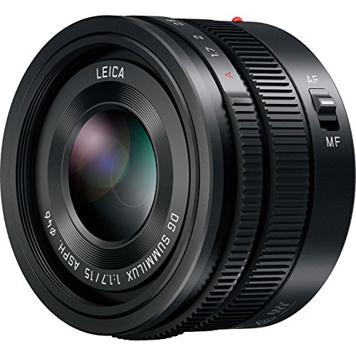 Panasonic Lumix G Leica DG Sumilux Objektiv, 15 mm, F1.7 ASPH, professionell, spiegellos, Micro Four Thirds, H-X015K (USA Black) von Panasonic