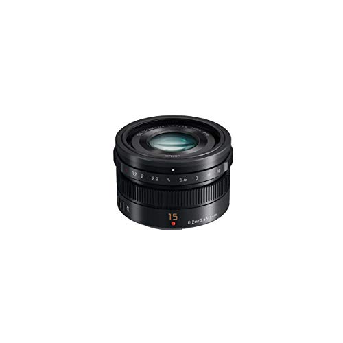 Panasonic Lumix G Leica DG SUMMILUX Objektiv, 15 mm, F1.7 ASPH., professionelle spiegellose Micro Four Thirds, h-x015 (USA schwarz) von Panasonic