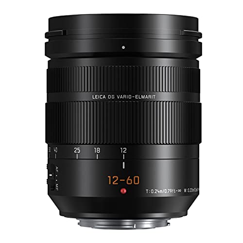 Panasonic Lumix G Leica DG Vario-Elmarit Profi-Objektiv, 12–60 mm, F2.8–4.0 ASPH., spiegellose Micro Four Thirds, Power O.I.S., h-es12060 (USA schwarz) von Panasonic