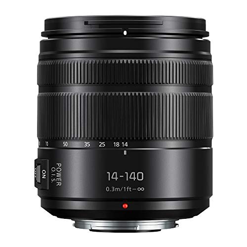 Panasonic Lumix G Vario 14-140 mm Teleobjektiv mit F3.5-5.6 II ASPH, Mirrorless Micro Four Thirds Mount und Power O.I.S. H-FSA14140 (Upgrade USA Schwarz) von Panasonic