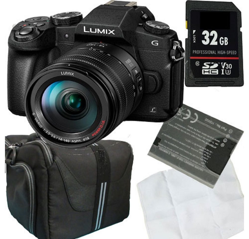 Panasonic Lumix G81HA+G 3,5-5,6/14-140 mm schwarz Digitalkamera Set Angebot Systemkamera Panasonic Lumix G81HA+G 3,5-5,6/14-140 mm schwarz Digitalkamera Set Angebot Systemkamera von Panasonic