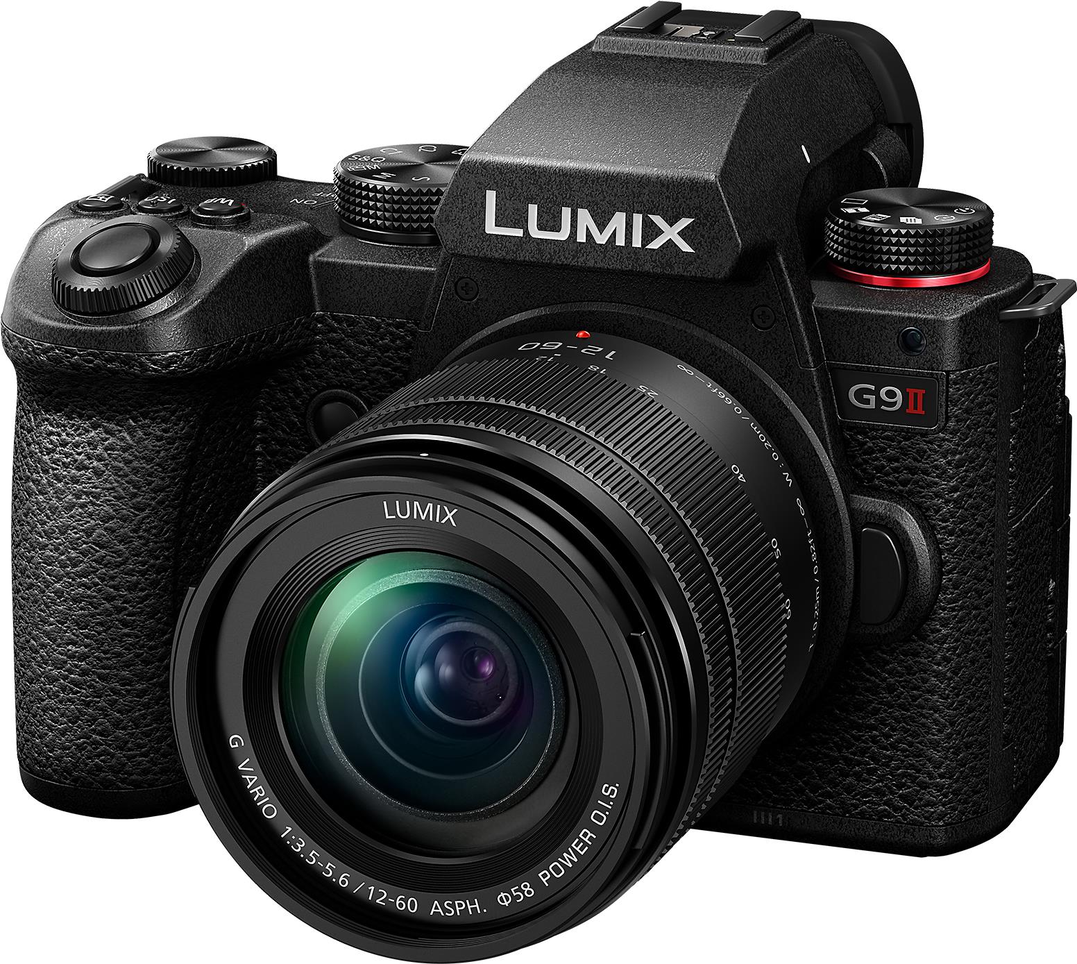 Panasonic Lumix G9 II + 12-60mm F3.5-5.6 MILC 25,21 MP Live MOS 11552 x 8672 Pixel Schwarz (DC-G9M2ME) von Panasonic