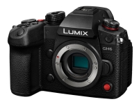 Panasonic Lumix GH6, 25,21 MP, 11552 x 8672 Pixel, Live MOS, 5.8K, Touchscreen, Schwarz von Panasonic