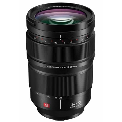 Panasonic Lumix S Pro 24-70 mm F2.8 L-Mount Wechselobjektiv für Lumix S Series Full-Frame Digitalkameras – S-E2470 (USA) von Panasonic