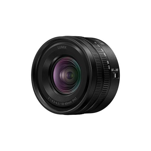 Panasonic Lumix S-R1840E 18-40 mm F4.5-6.3 L-Mount-Objektiv, Vollformat-Weitwinkel- bis Semi-Standard-Kameraobjektiv, Variable Brennweite, Schwarz Panasonic Lumix S-R1840E 18-40 mm F4.5-6.3 L-Mount-Objektiv, Vollformat-Weitwinkel- bis Semi-Standard-Kameraobjektiv, Variable Brennweite, Schwarz von Panasonic