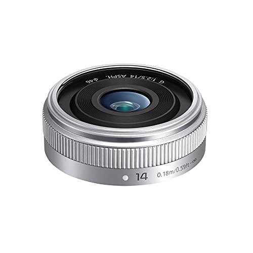 Panasonic Micro Four Thirds H-H014AE - 14 mm Brennweite Linse-Silber von Panasonic