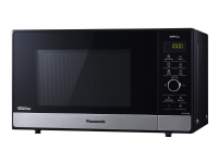 Panasonic NN-GD38HSSUG, Arbeitsplatte, Grill-Mikrowelle, 23 l, 1000 W, Drehregler, Berührung, Schwarz, Gebürsteter Stahl von Panasonic