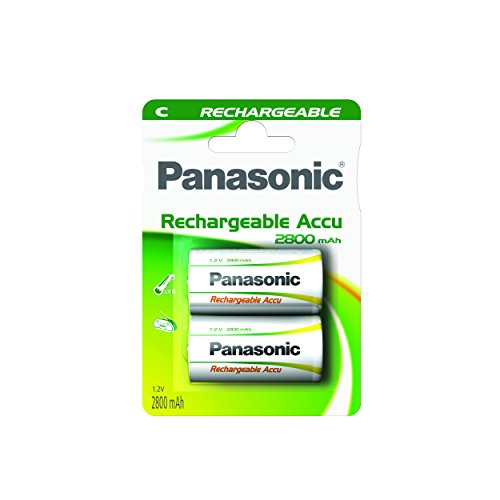 Panasonic P14P/2BC Rechargeable Accu Power C Batterie (1,2V, 3000mAh, 2-er Pack) von Panasonic