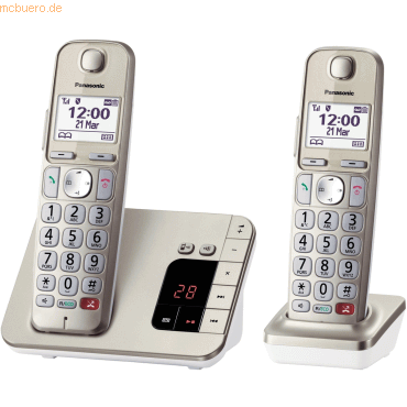 Panasonic Panasonic KX-TGE262GN Duo champagner Panasonic Panasonic KX-TGE262GN Duo champagner von Panasonic