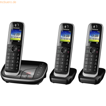 Panasonic Panasonic KX-TGJ323GB Trio mit AB schwarz von Panasonic