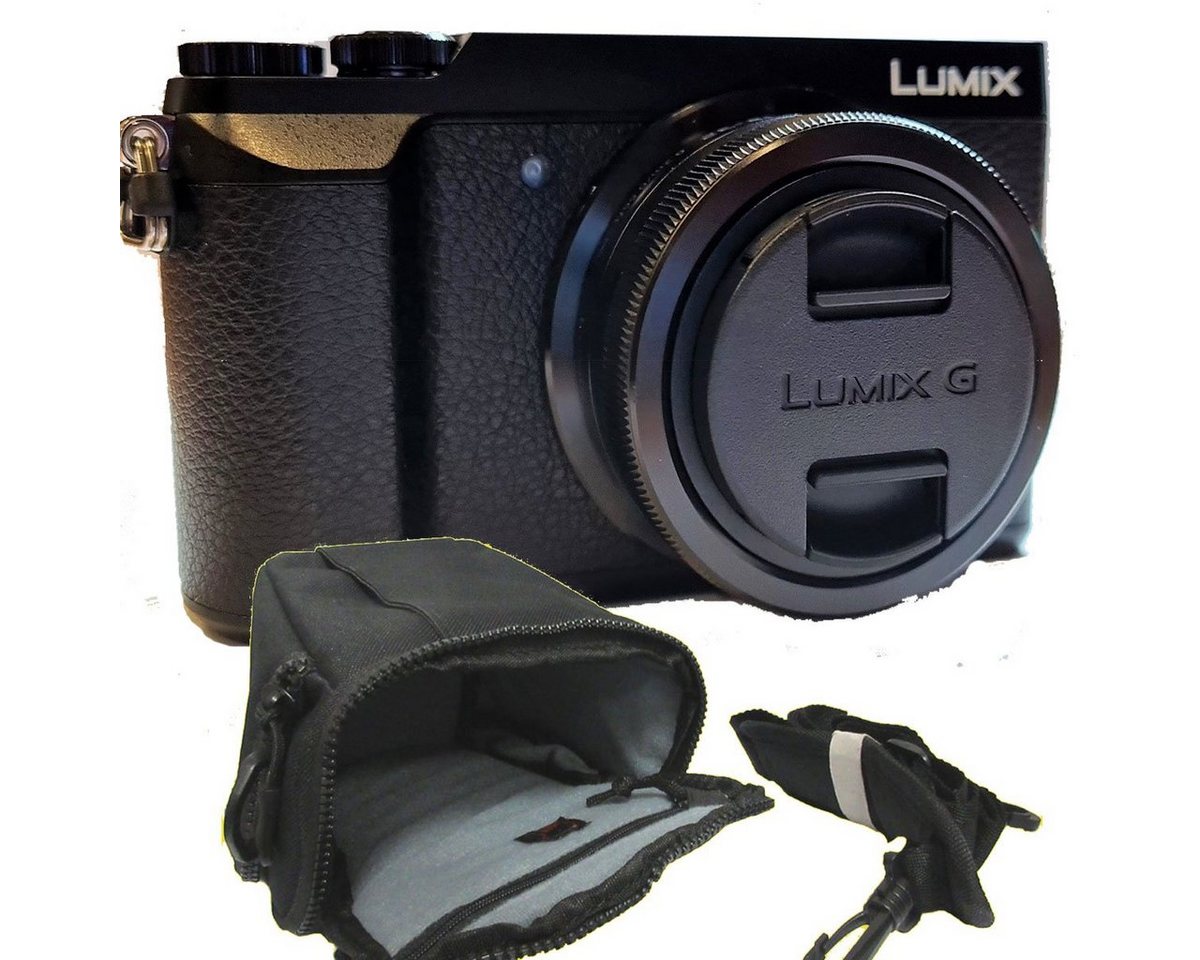 Panasonic Panasonic Lumix GX80+3,5-5,6/12-32 mm schwarz Set inklusive Tasche Kompaktkamera von Panasonic