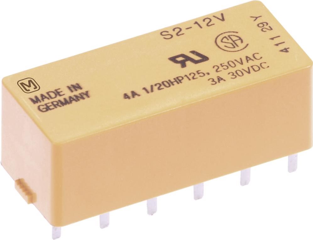Panasonic Printrelais 12 V/DC 4 A 4 Schließer S412 1 St. (S412) von Panasonic