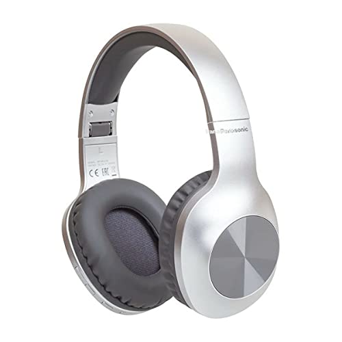 Panasonic RB-HX220BDES Kabellose Over-Ear-Kopfhörer - Ergonomische Passform, Extra Bass, 23 Stunden PlayBack, Faltbares Design, Silber von Panasonic