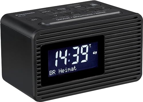 Panasonic RC-D8EG-K Radiowecker DAB+ (USB Ladefunktion, Snooze-Taste, Sleeptimer, Favoritentaste) schwarz von Panasonic