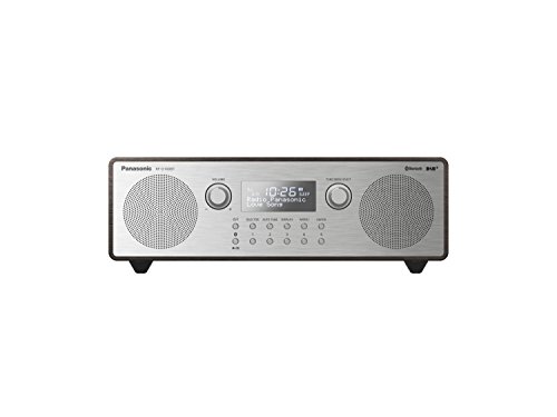 Panasonic RF-D100BTEGT Digitalradio im Retro-Design (Stereo Klang, DAB+, UKW Tuner, Netz- und Batteriebetrieb, Bluetooth, AUX) Braun/Silber von Panasonic