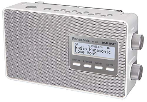 Panasonic RF-D10EG-W Digitalradio (DAB+/UKW Tuner, Netz- und Batteriebetrieb) weiß von Panasonic