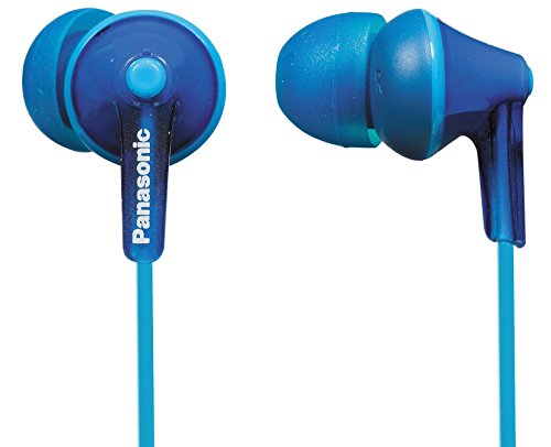 Panasonic RP-HJE125-A Ergofit In-Ear-Kopfhörer mit kraftvollem Klang, bequemem rutschfestem Sitz und 3 Größen von Ohrstöpseln, blau von Panasonic