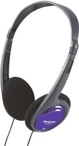 Panasonic RP-HT010 On Ear Kopfhörer kabelgebunden Schwarz, Blau Leichtbügel von Panasonic