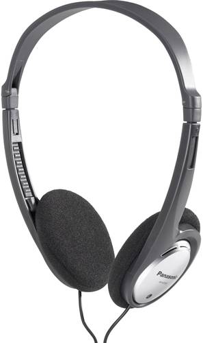 Panasonic RP-HT030 On Ear Kopfhörer kabelgebunden Schwarz, Silber Leichtbügel von Panasonic