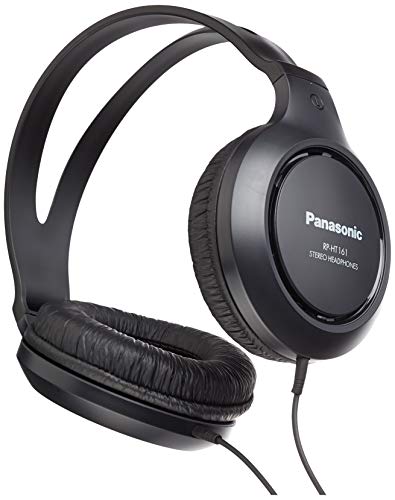 Panasonic RP-HT161E-K Hifi-Kopfhörer - 2 m langes Kabel, 10-27.000 Hz, 30 mm Wandler, schwarz Panasonic RP-HT161E-K Hifi-Kopfhörer - 2 m langes Kabel, 10-27.000 Hz, 30 mm Wandler, schwarz von Panasonic