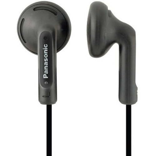 Panasonic RP-HV 094 E-K In-Ear-Kopfhörer (1,2 m Kabellänge, 3,5 mm Klinkenstecker) schwarz von Panasonic