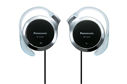 Panasonic RP-HZ47-K Schwarz Kopfhörer mit Ohrenclip 9,9 mm Ultra Slim RPHZ47 von Panasonic