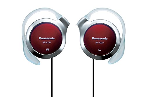 Panasonic RP-HZ47-R Kopfhörer Over-Ear-Kopfhörer, Ohrhaken, kabelgebunden, 14 – 24000 Hz, 1 m, Rot von Panasonic