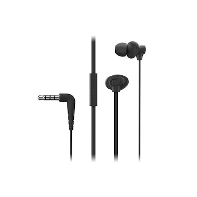 Panasonic RP-TCM130E-K In-Ear Kopfhörer mit Flachbandkabel schwarz von Panasonic