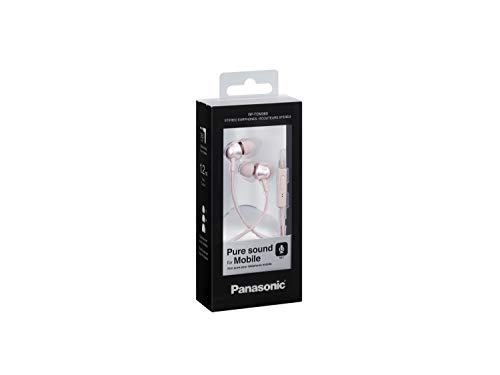 Panasonic RP-TCM360E-P In-Ear Kopfhörer (Ohrhörer, Headset, 3 Pass-Stücke (S/M/L), ergonomisches Design, rosé-gold) von Panasonic