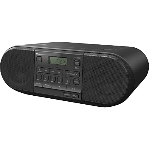 Panasonic RX-D550E-K CD Boom Box (Radio UKW, CD Player, USB, Bluetooth, Netz- und Batteriebetrieb) schwarz von Panasonic