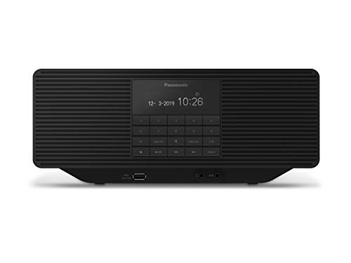 Panasonic RX-D70BTEG-K Digitalradio mit CD (DAB+, Stereo Klang, Bluetooth, UKW, Netz- & Batteriebetrieb, AUX, Weckfunktion), Schwarz von Panasonic