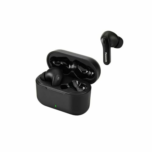 Panasonic RZ-B310WDE-K Kabellose Ohrhörer mit Noise Cancelling, 5.3 Bluetooth, bequemer In-Ear-Kopfhörer, Kopfhörer mit eingebautem Mikrofon, XBS, bis zu 16 Stunden Wiedergabe mit Ladebox, Schwarz Panasonic RZ-B310WDE-K Kabellose Ohrhörer mit Noise Cancelling, 5.3 Bluetooth, bequemer In-Ear-Kopfhörer, Kopfhörer mit eingebautem Mikrofon, XBS, bis zu 16 Stunden Wiedergabe mit Ladebox, Schwarz von Panasonic
